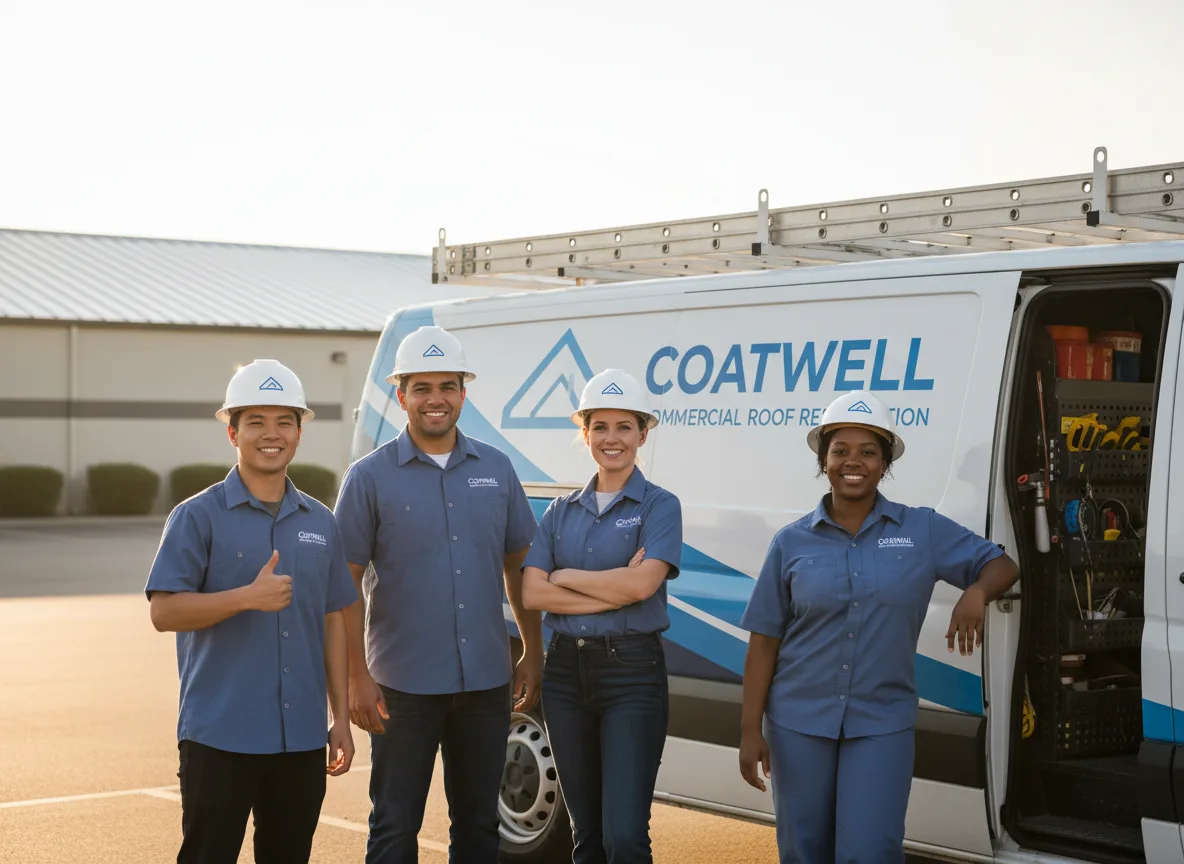 Commercial roof coating company in Ellinger, TX