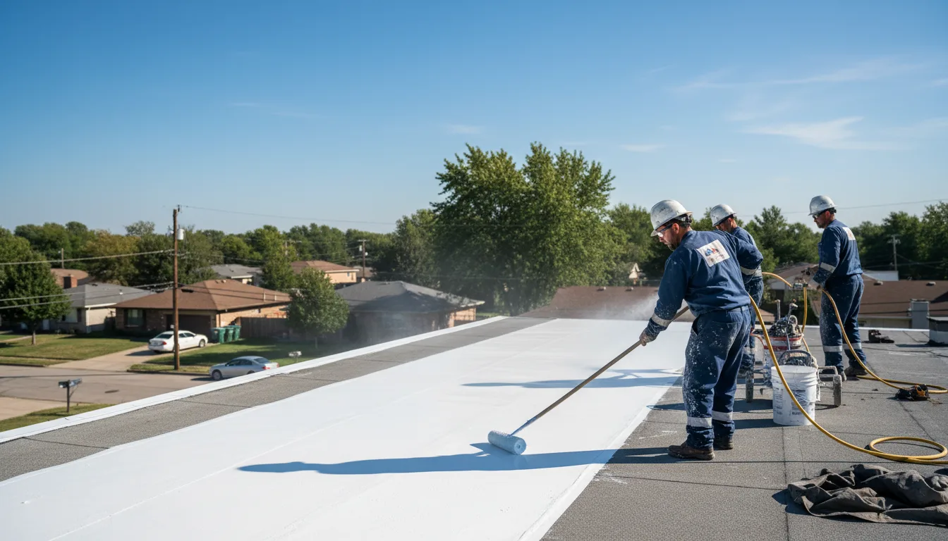 Commercial roof coating in Ellinger, TX near me